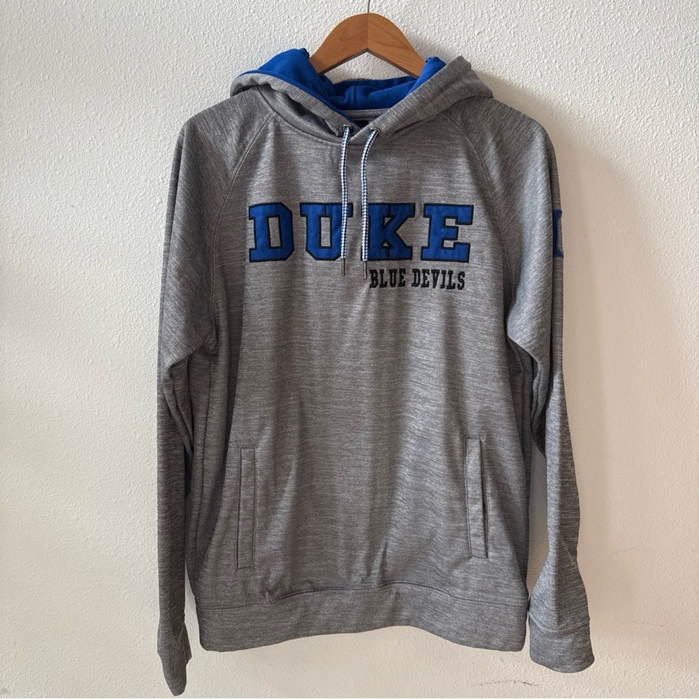 Colosseum Gray‎ and Blue Duke Men's Hoodie
